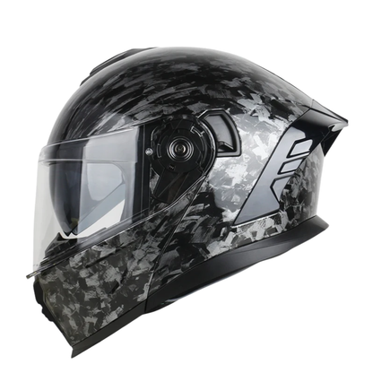 BikerZoneZ Flip-Up Motorcycle Helmet - DOT Certification
