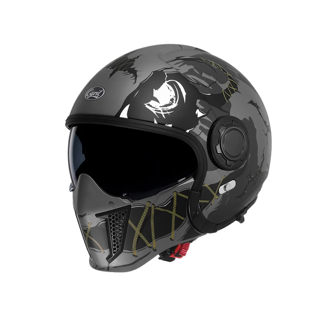 Vintage Full Face Modular Helmet – Dual Visor | DOT & ECE Approved