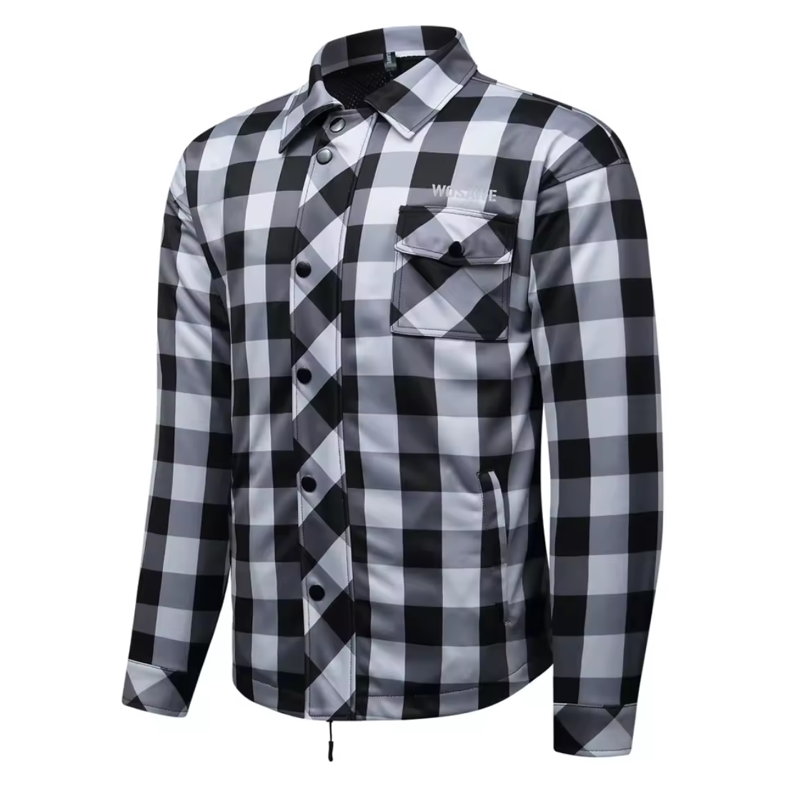 Vintage Armored Flannel Motorcycle Jacket - CE Certified Armor