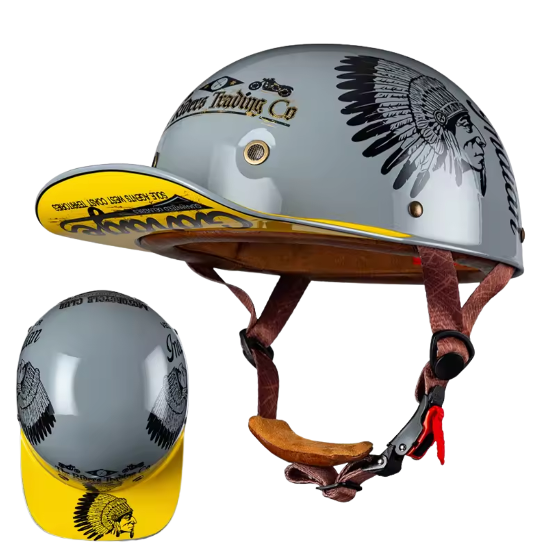 Retro 90s Half Helmet – Vintage Street Rider Style