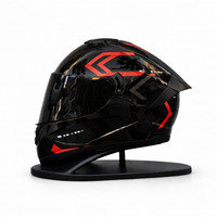 Glossy Black/Red Graphic