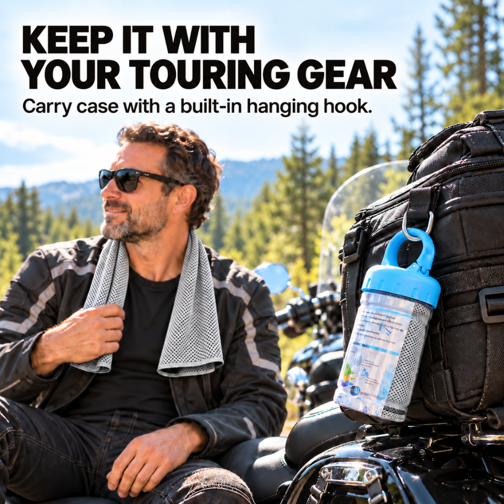 BikerZoneZ Water-Activated Instant Evaporative Cooling Towel