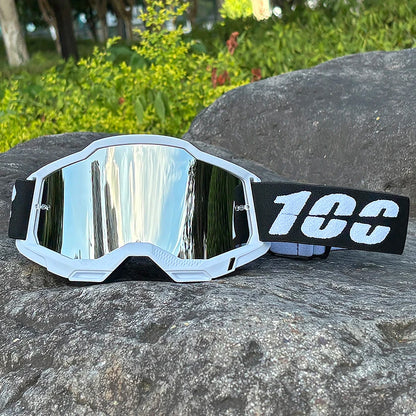 BikerZoneZ TrailGuard Motocross Goggles