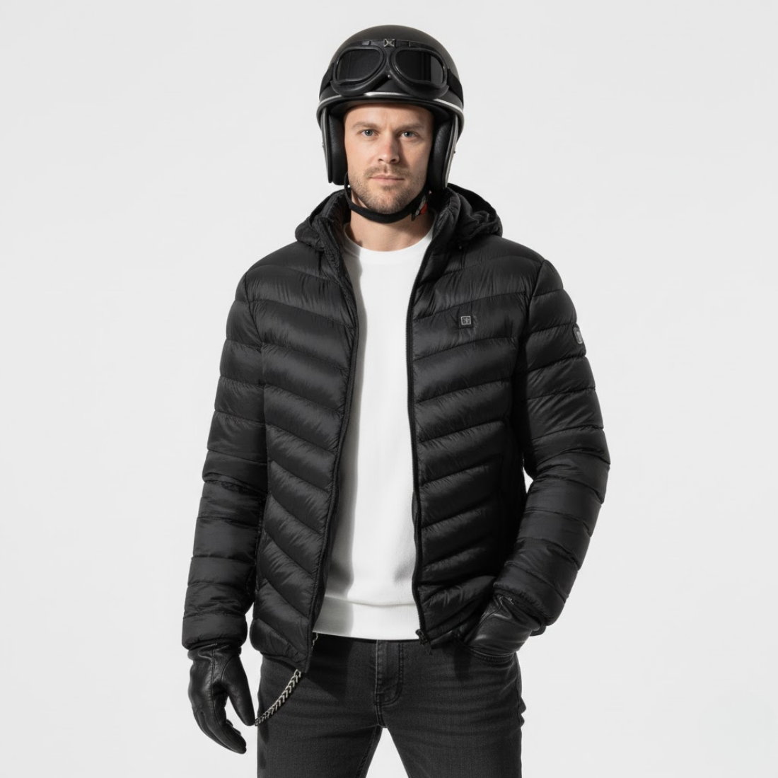 BikerZoneZ™ Multi-level Heated Puffer Jacket | 360° Warmth Technology