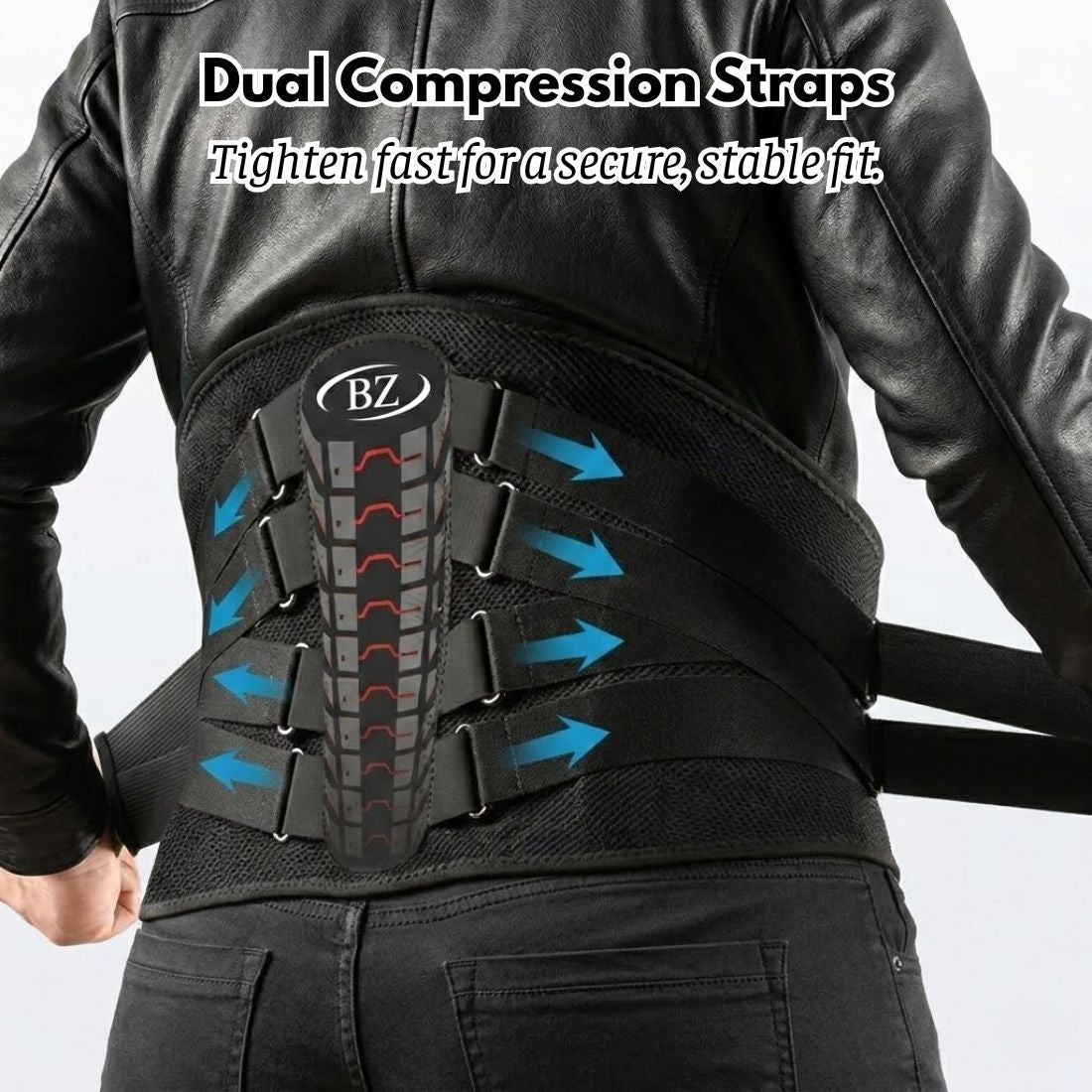 BikerZoneZ Kidney Belt (Lumbar Support)