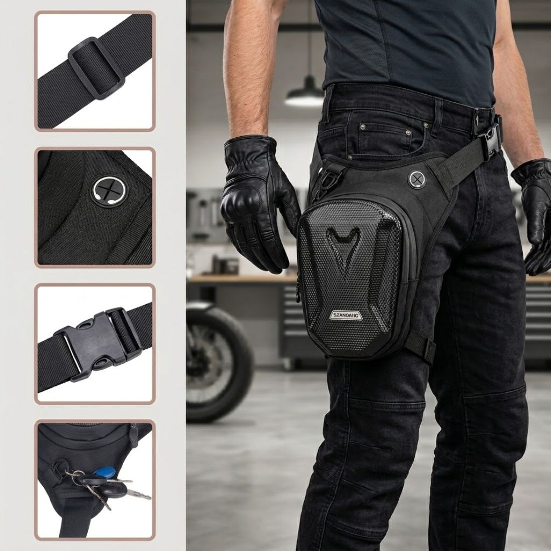 BikerZonez™ Moto Leg Bag