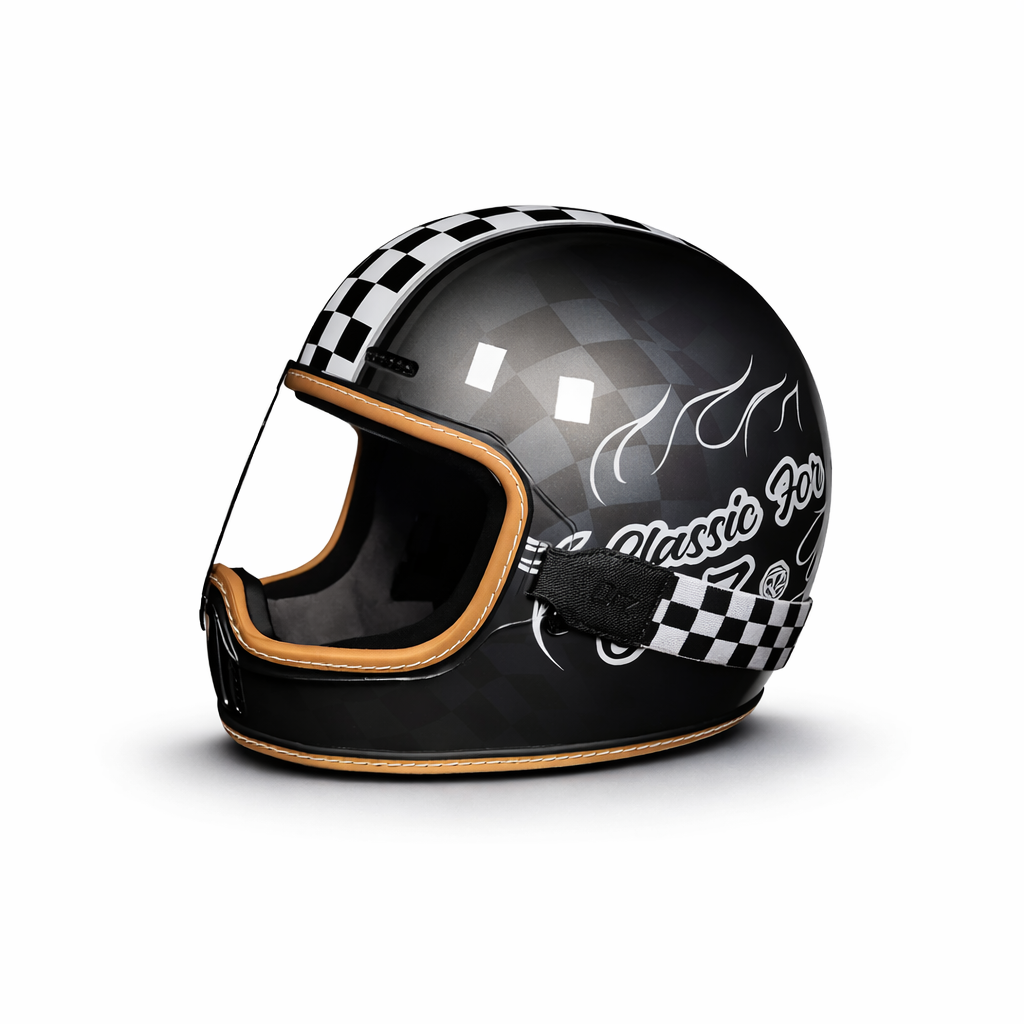 ORZ-729 Retro Full-Face Helmet - DOT & ECE Approved