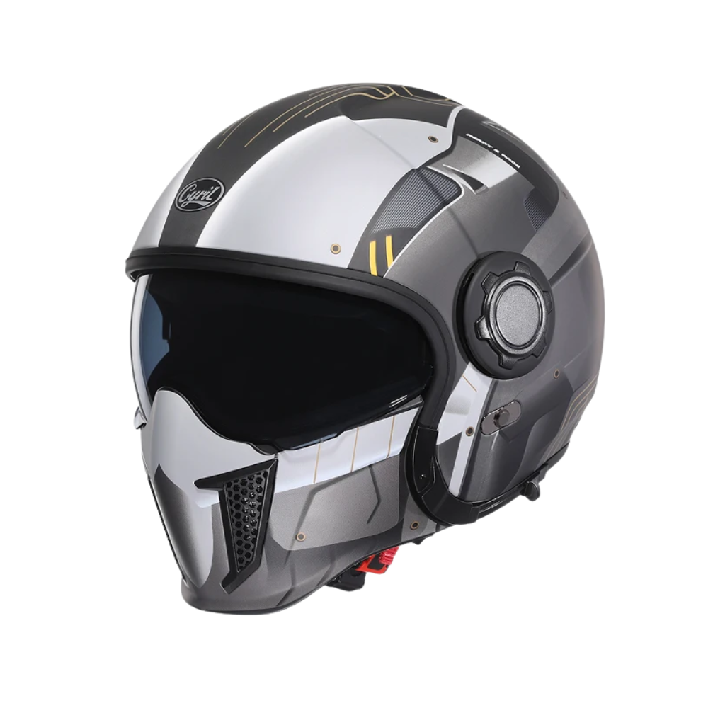 Vintage Full Face Modular Helmet – Dual Visor | DOT & ECE Approved