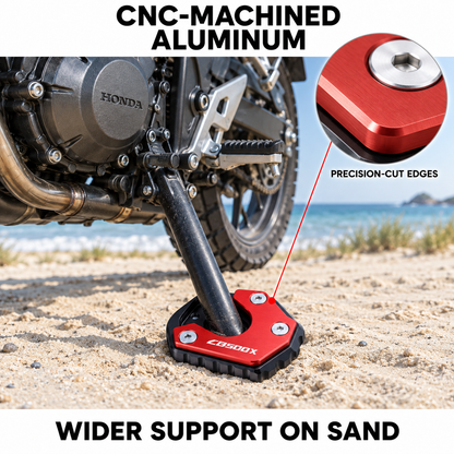 BikerZoneZ Motorcycle Kickstand Pad HONDA
