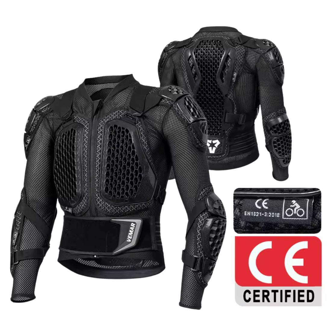 BikerZoneZ CE Full-Body Motorcycle Armor Suit