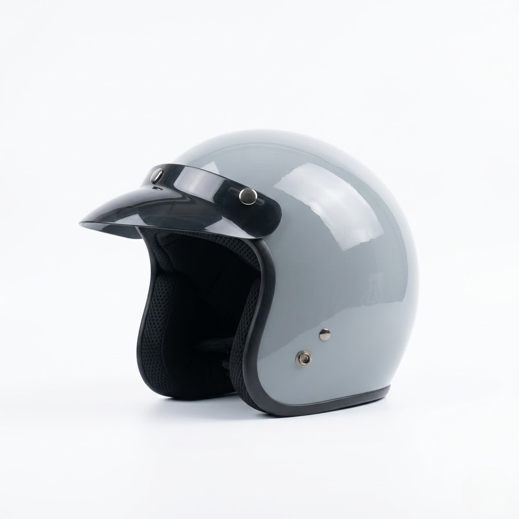 Urban Retro Open-Face Helmet – DOT & ECE Approved Protection