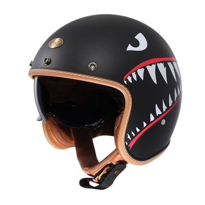 CYRIL B206 Retro Open Face Helmet – DOT & ECE Approved