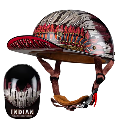 Retro 90s Half Helmet – Vintage Street Rider Style