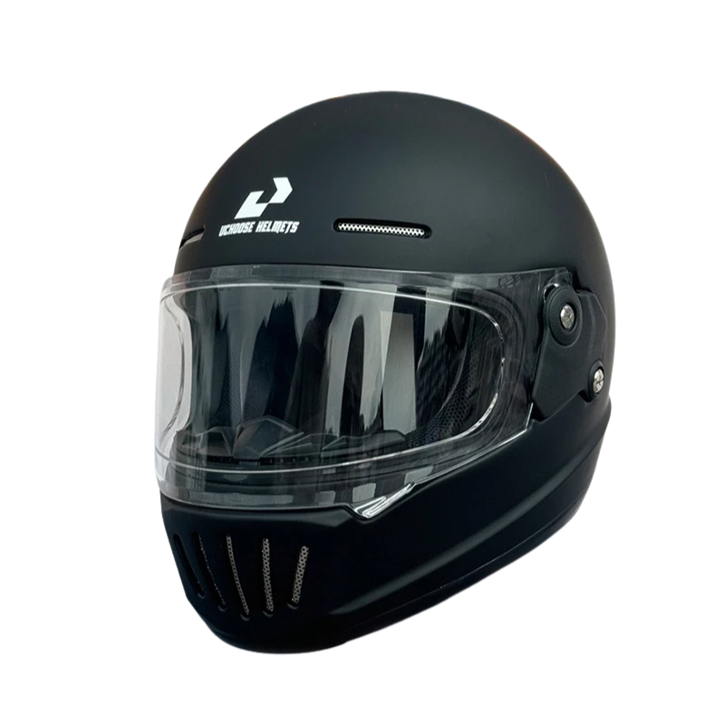 BikerZoneZ RetroRide Full Face Helmet - DOT Approved
