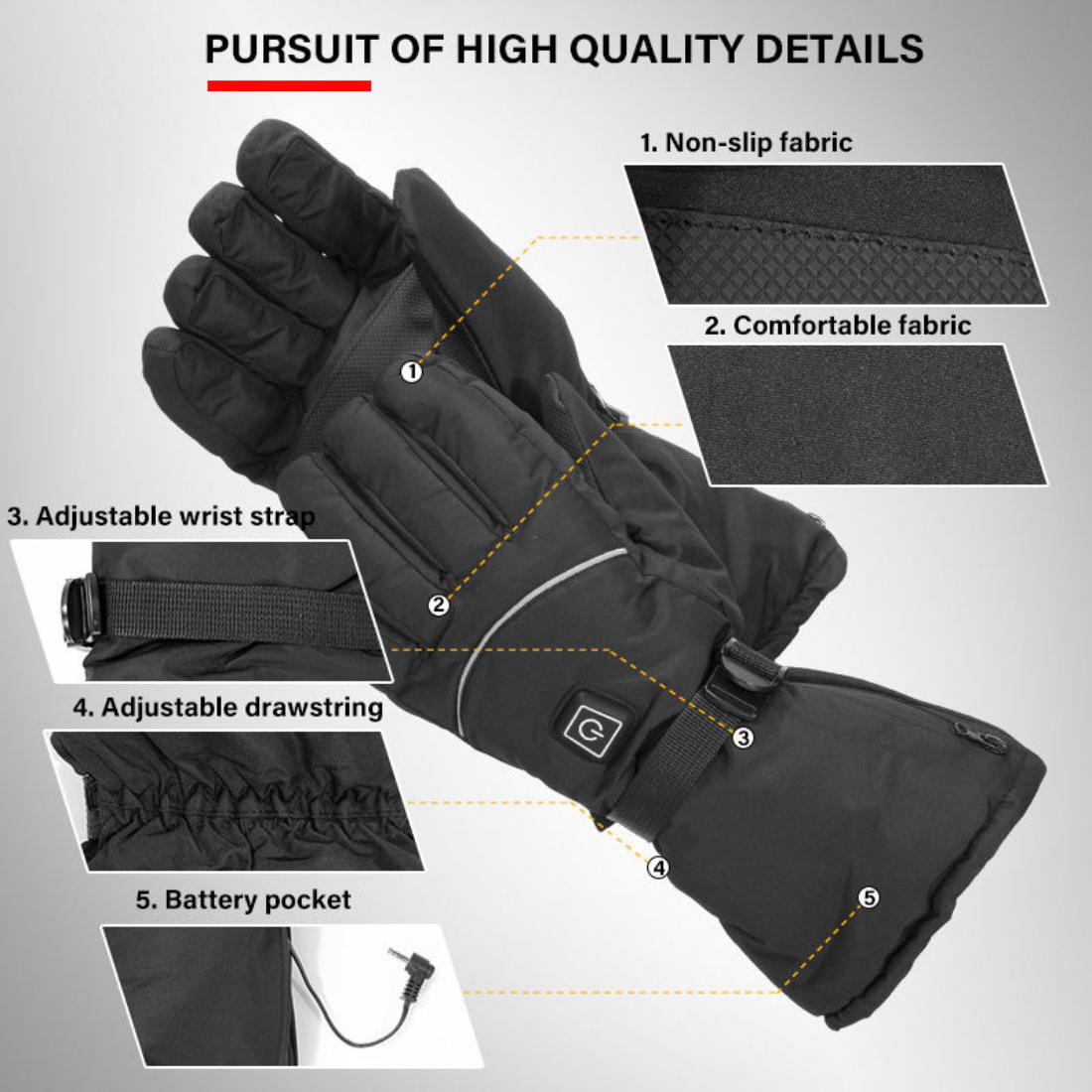 BikerZoneZ Heated Gloves | 360° Warmth Technology