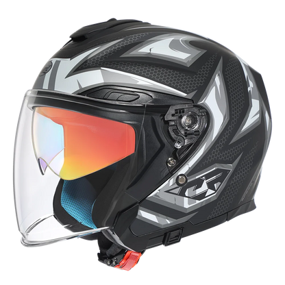 IronRide Open Face Dual Visor Helmet –  DOT Certified