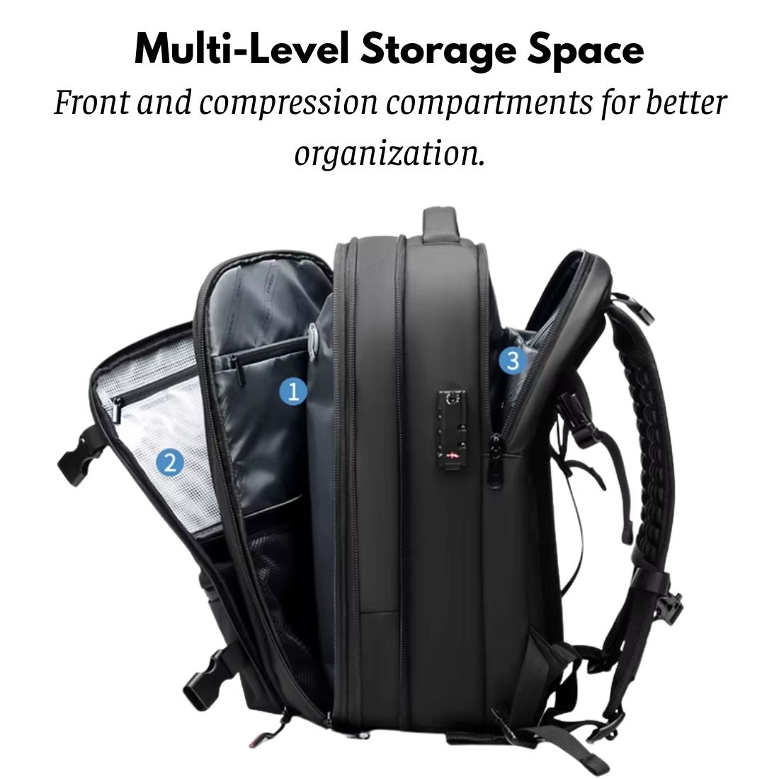 Ultimate Biker Backpack - Expandable & Vacuum Compression Pack for Riders
