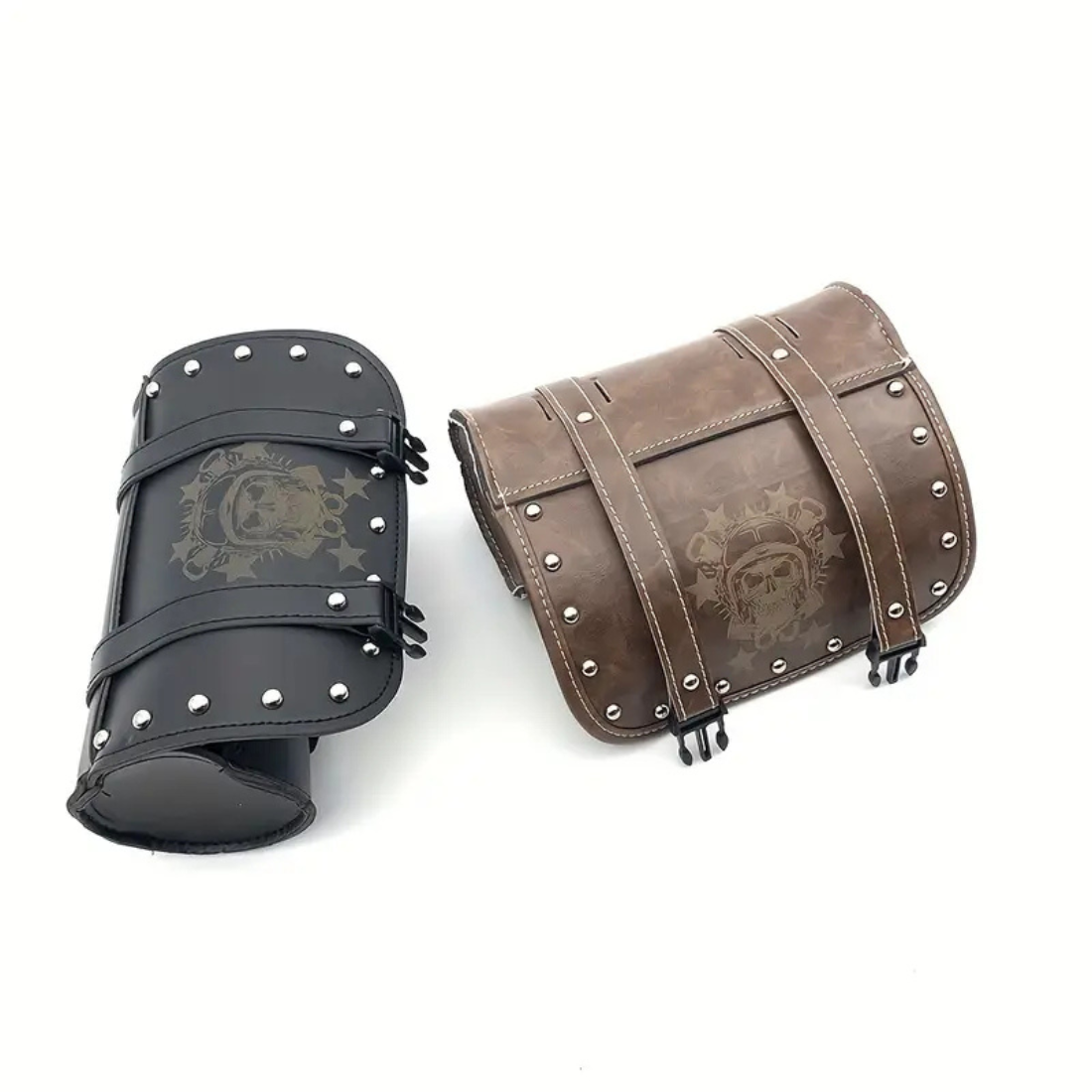 Vintage Leather Motorcycle Front Tool Bag