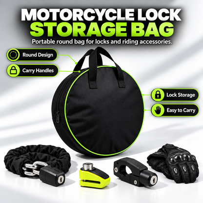 BikerZonez™ Motorcycle Lock Storage Bag