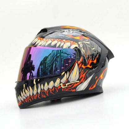 BikerZoneZ Rider Street Dominator Fullface Helmet