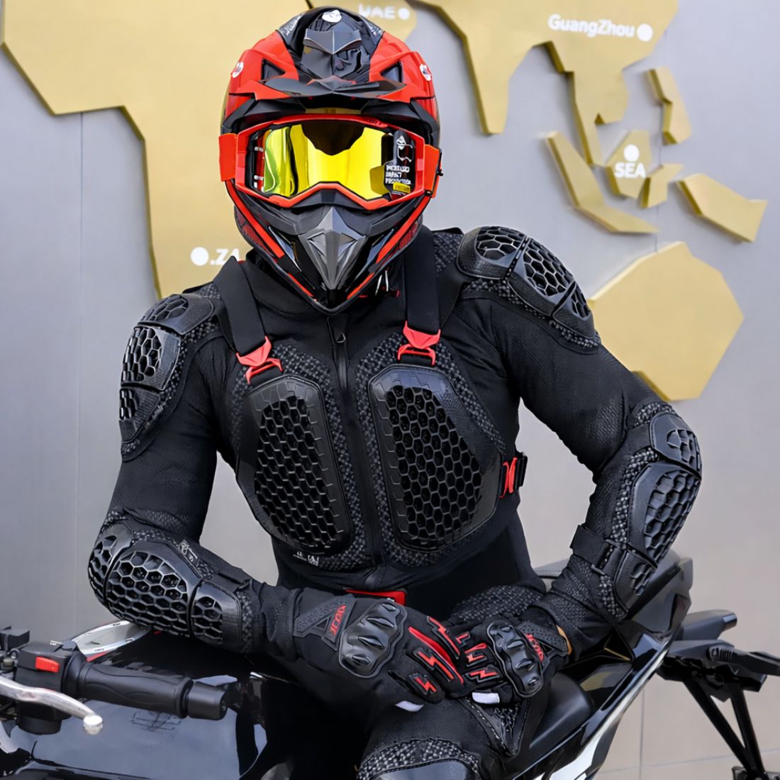BikerZoneZ CE Full-Body Motorcycle Armor Suit