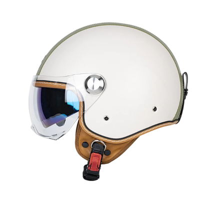 Retro Jet 3/4 Helmet – Open Face Dual Visor DOT/ECE Approved