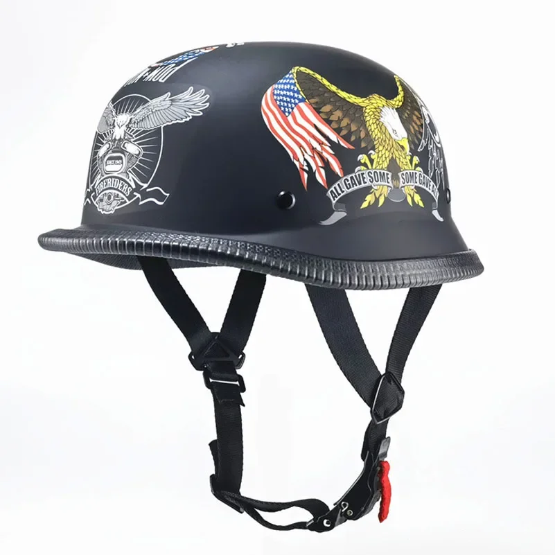 Premium Vintage Half Face Helmet –  DOT Approved