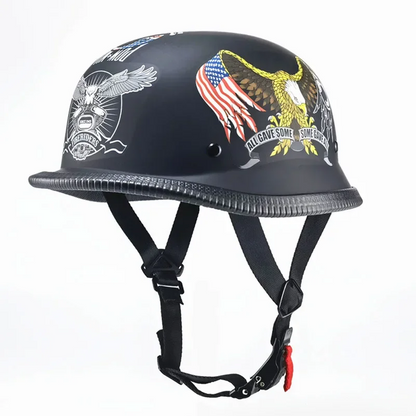 Premium Vintage Half Face Helmet –  DOT Approved