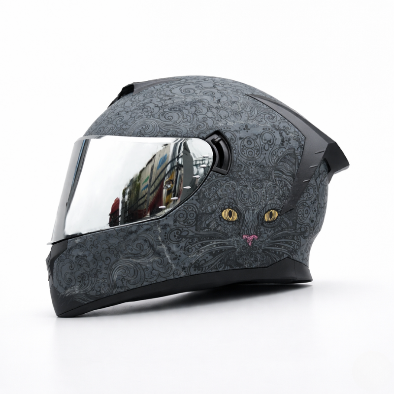 BikerZoneZ Rider Street Dominator Fullface Helmet