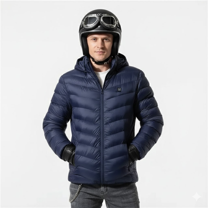 BikerZoneZ™ Multi-level Heated Puffer Jacket | 360° Warmth Technology