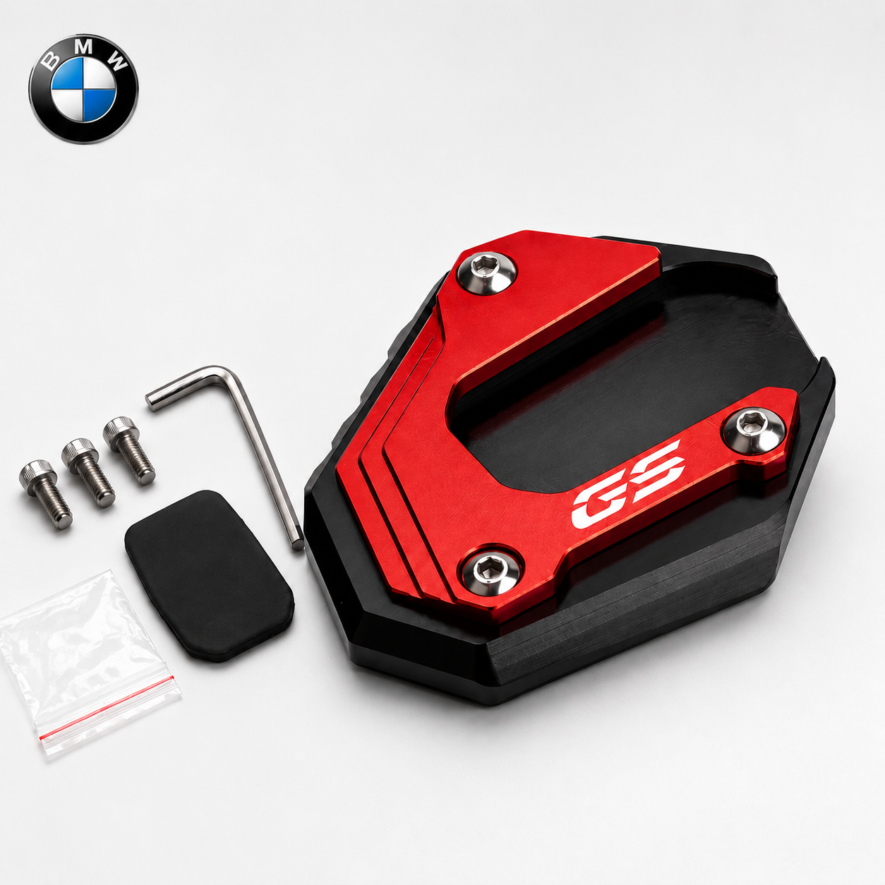 BikerZoneZ Motorcycle Kickstand Pad BMW