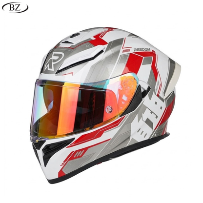 BikerZoneZ CyberCore Full Face Helmet - DOT & ECE Approved
