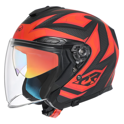 IronRide Open Face Dual Visor Helmet –  DOT Certified