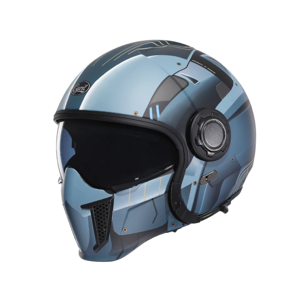 Vintage Full Face Modular Helmet – Dual Visor | DOT & ECE Approved