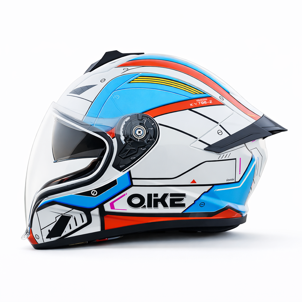 Unisex Full-Face Motorcycle Helmet Certified to DOT & ECE Standards – BikerZoneZ