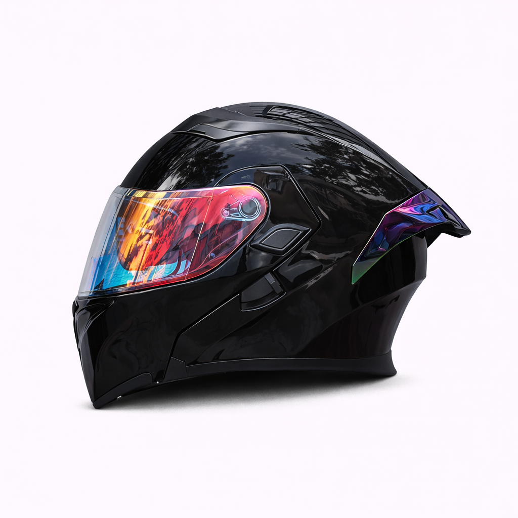 Motorcycle Helmet ORZ Z-169 Flip-Up Full Face Dual Visor Helmet, DOT & ECE Approved