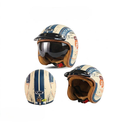 Low Profile Retro Open Face Helmet – DOT Approved