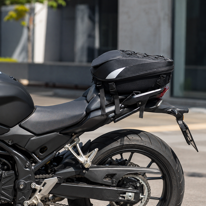 BikerZoneZ 2-in-1 Expandable Motorcycle Tail Bag & Backpack