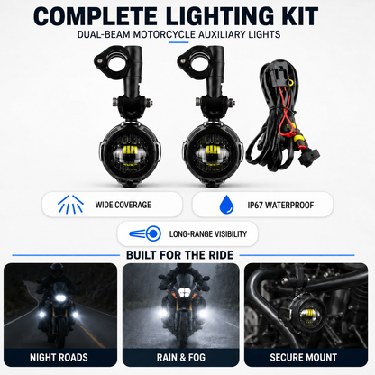 BikerZonez Auxiliary Lights
