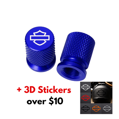 Motorcycle Valve Caps + Free 3D Premium Stickers