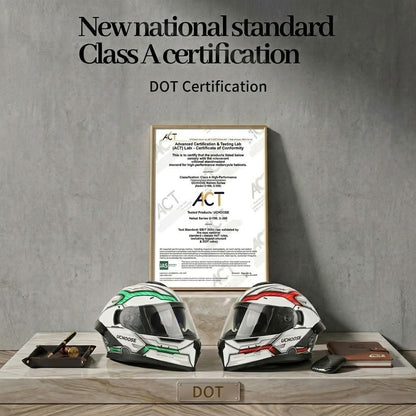 BikerZoneZ Flip-Up Motorcycle Helmet - DOT Certification