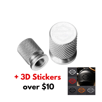 Motorcycle Valve Caps + Free 3D Premium Stickers