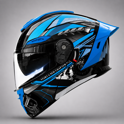 BikerZoneZ™ Apex Flip-Up Motorcycle Helmet