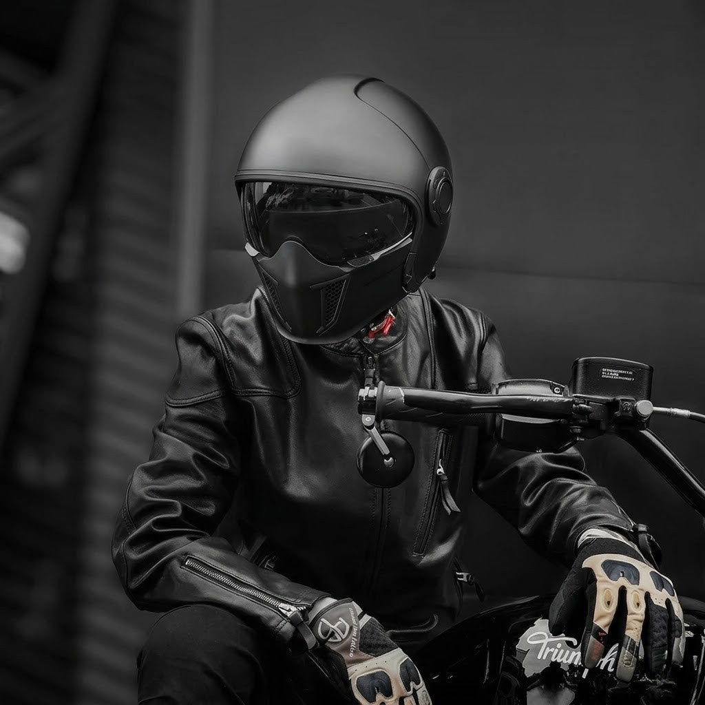 Vintage Full Face Modular Helmet – Dual Visor | DOT & ECE Approved