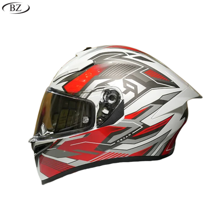BikerZoneZ CyberCore Full Face Helmet - DOT & ECE Approved