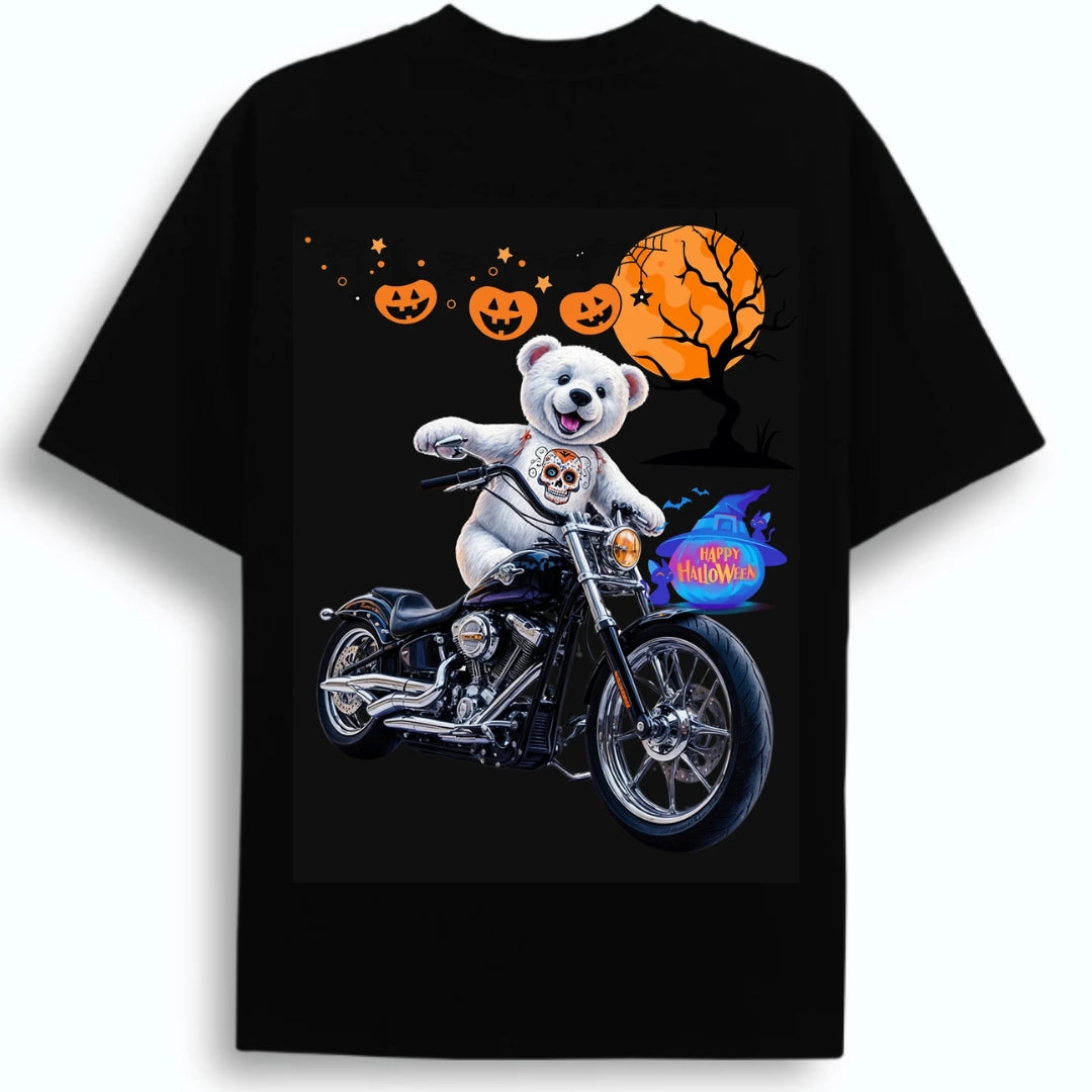 The Midnight Ride: BikerZoneZ Halloween Edition Tee
