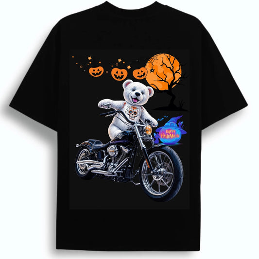 The Midnight Ride: BikerZoneZ Halloween Edition Tee