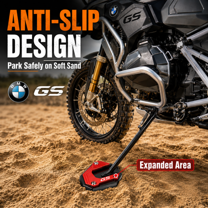BikerZoneZ Motorcycle Kickstand Pad BMW