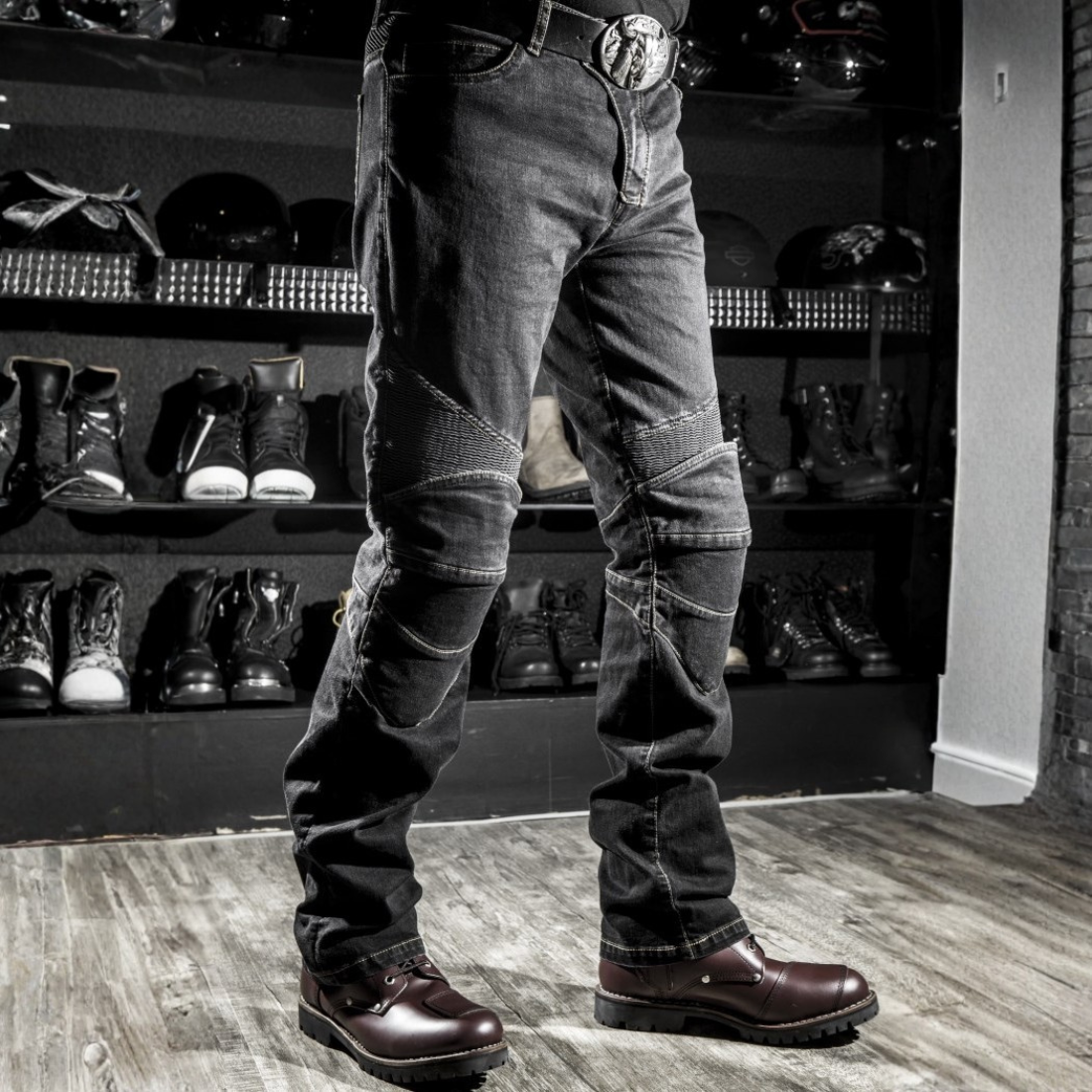 Motorcycle Riding Jeans with Armor – Reinforced Denim Pants