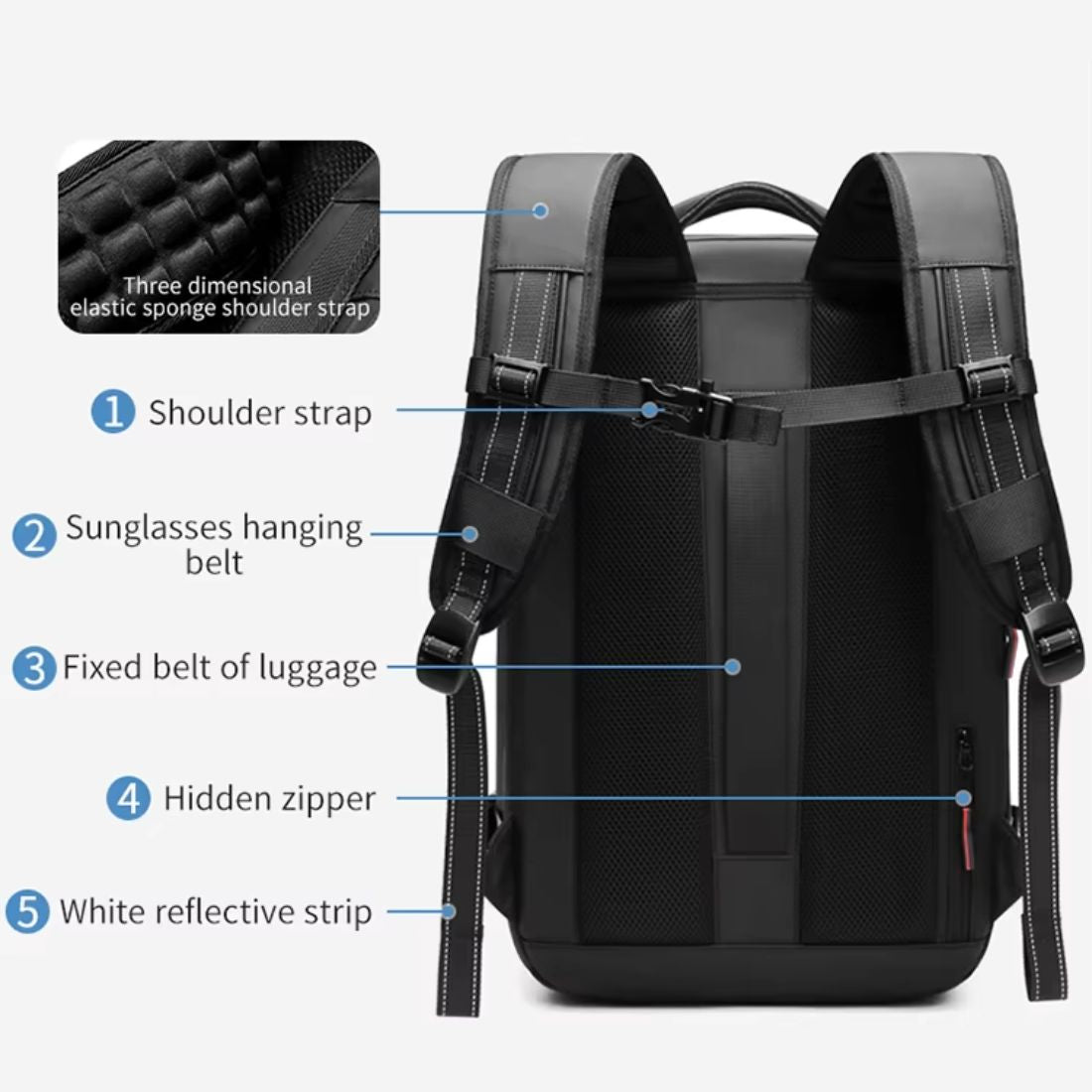Ultimate Biker Backpack - Expandable & Vacuum Compression Pack for Riders